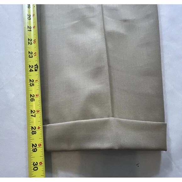 Brooks Brothers Madison Fit Lined Trouser Pants Mens 40x30 (29)Tan 100% Wool - Picture 3 of 10